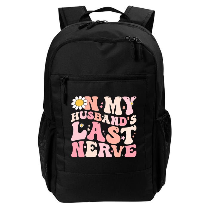 Pinky Retro On My Husbands Last Nerve Groovy Backpack