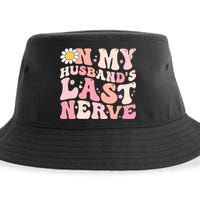 Pinky Retro On My Husbands Last Nerve Groovy Sustainable Bucket Hat