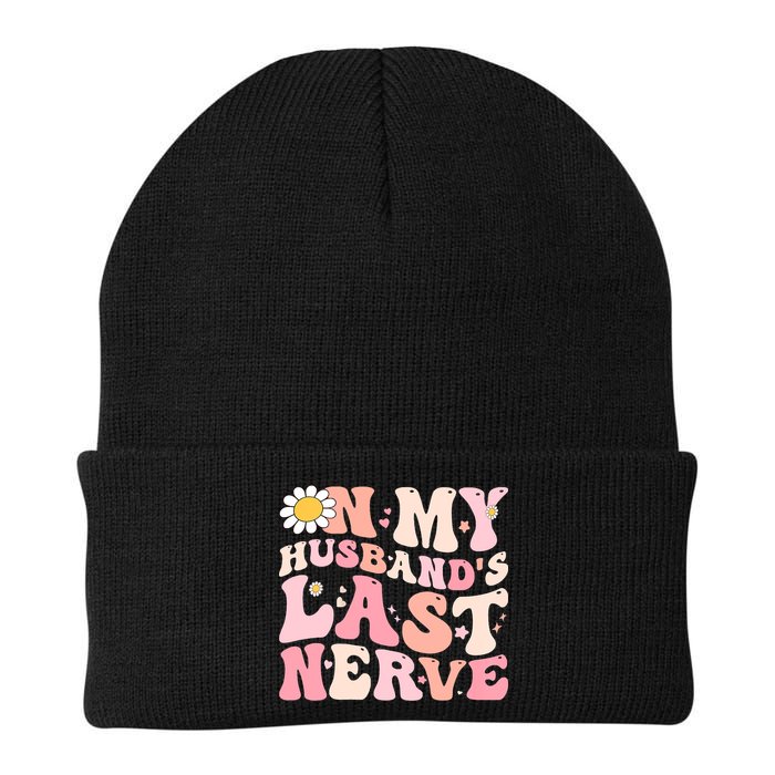 Pinky Retro On My Husbands Last Nerve Groovy Beanie