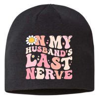 Pinky Retro On My Husbands Last Nerve Groovy Sustainable Beanie