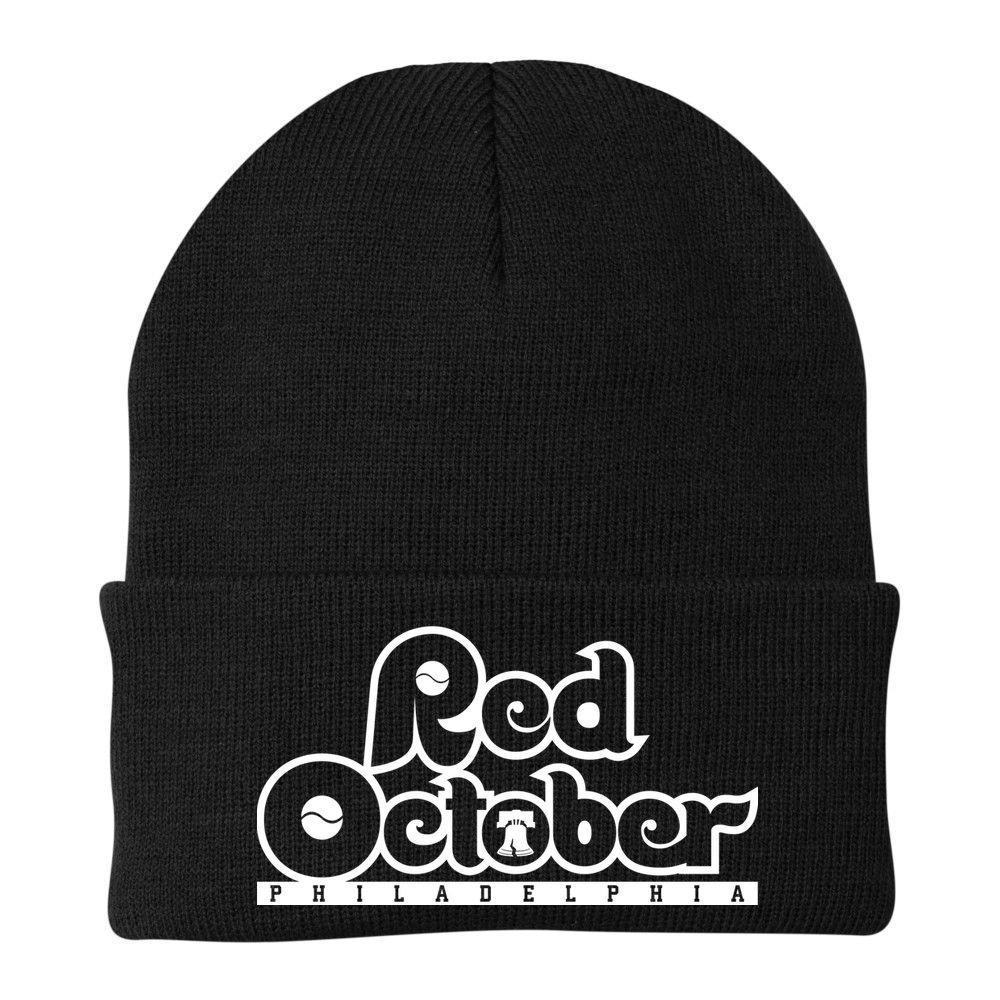 Philly Red October Philadelphia Baseball Beanie