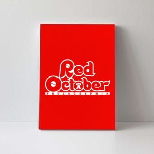 Philly Red October Philadelphia Baseball Canvas