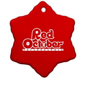 Philly Red October Philadelphia Baseball Ceramic Star Ornament