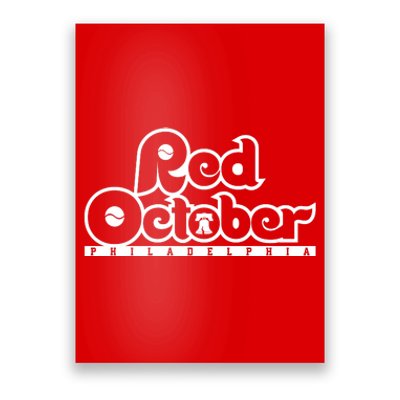 Philly Red October Philadelphia Baseball Poster