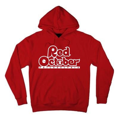 Philly Red October Philadelphia Baseball Tall Hoodie