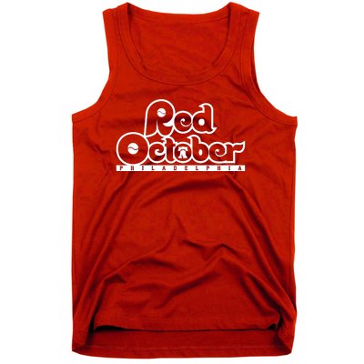 Philly Red October Philadelphia Baseball Tank Top