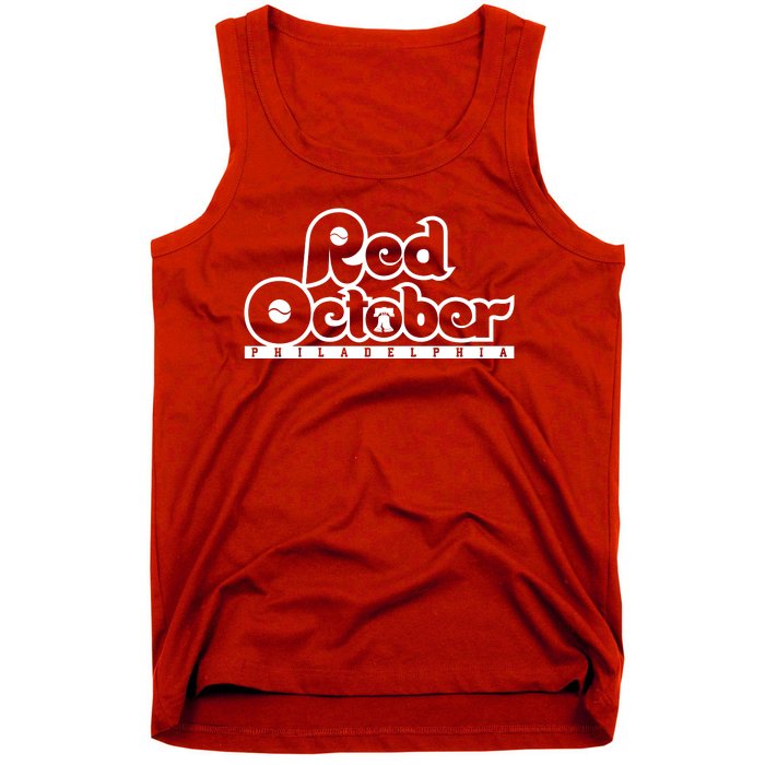 Philly Red October Philadelphia Baseball Tank Top