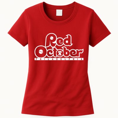 Philly Red October Philadelphia Baseball Womens T-Shirt