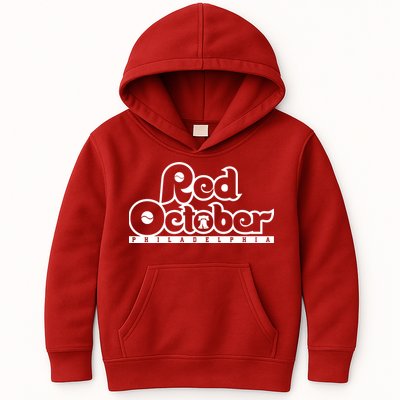 Philly Red October Philadelphia Baseball Kids Hoodie