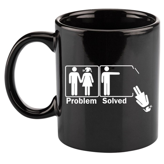 Problem Solved 11oz C Handle Ceramic Mug