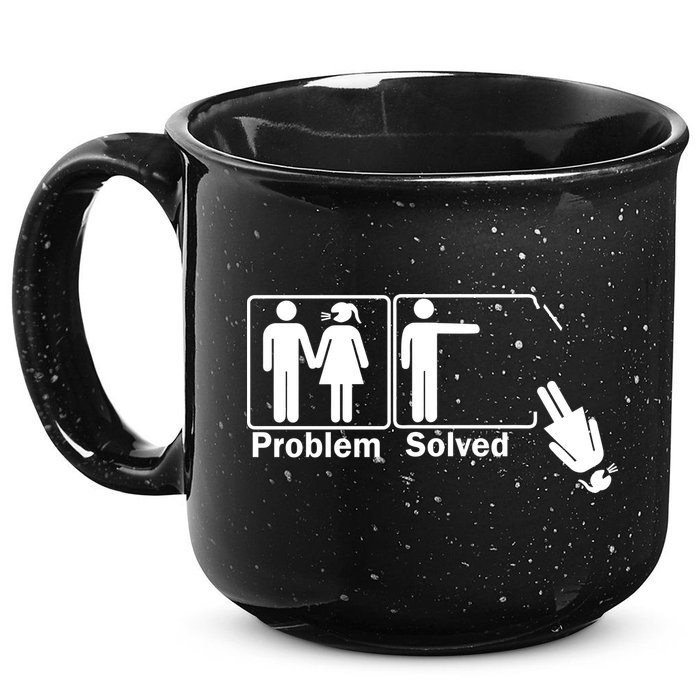 Problem Solved 15oz Campfire Ceramic Mug