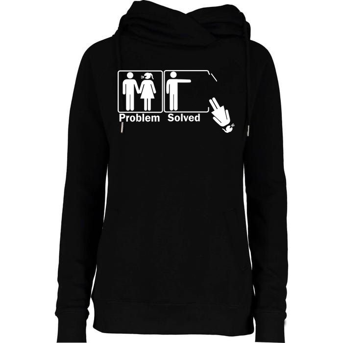 Problem Solved Womens Funnel Neck Pullover Hood