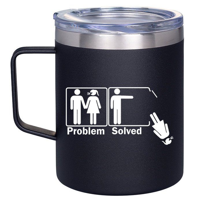 Problem Solved 12oz Stainless Steel Coffee Mug