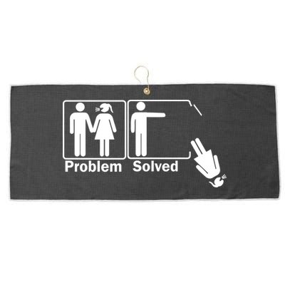 Problem Solved Large Microfiber Waffle Golf Towel