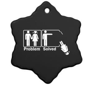 Problem Solved Ceramic Star Ornament