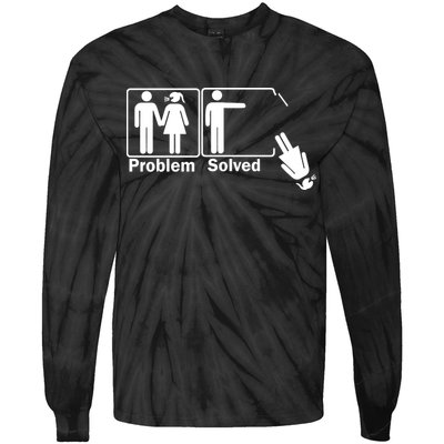 Problem Solved Tie-Dye Long Sleeve Shirt