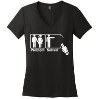 Problem Solved Women's V-Neck T-Shirt