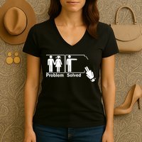 Problem Solved Women's V-Neck T-Shirt