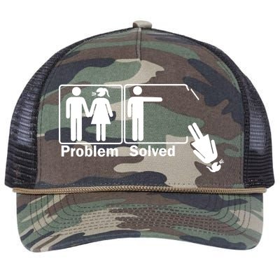 Problem Solved Retro Rope Trucker Hat Cap