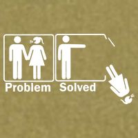 Problem Solved Garment-Dyed Women's Muscle Tee