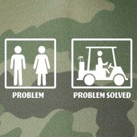 Problem Solved Golf Wife Funny Legacy Tie Dye Trucker Hat