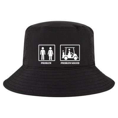 Problem Solved Golf Wife Funny Cool Comfort Performance Bucket Hat