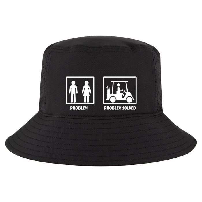 Problem Solved Golf Wife Funny Cool Comfort Performance Bucket Hat