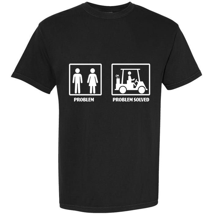 Problem Solved Golf Wife Funny Garment-Dyed Heavyweight T-Shirt