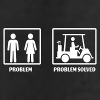 Problem Solved Golf Wife Funny Garment-Dyed Heavyweight T-Shirt