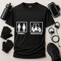 Problem Solved Golf Wife Funny Performance Shirt