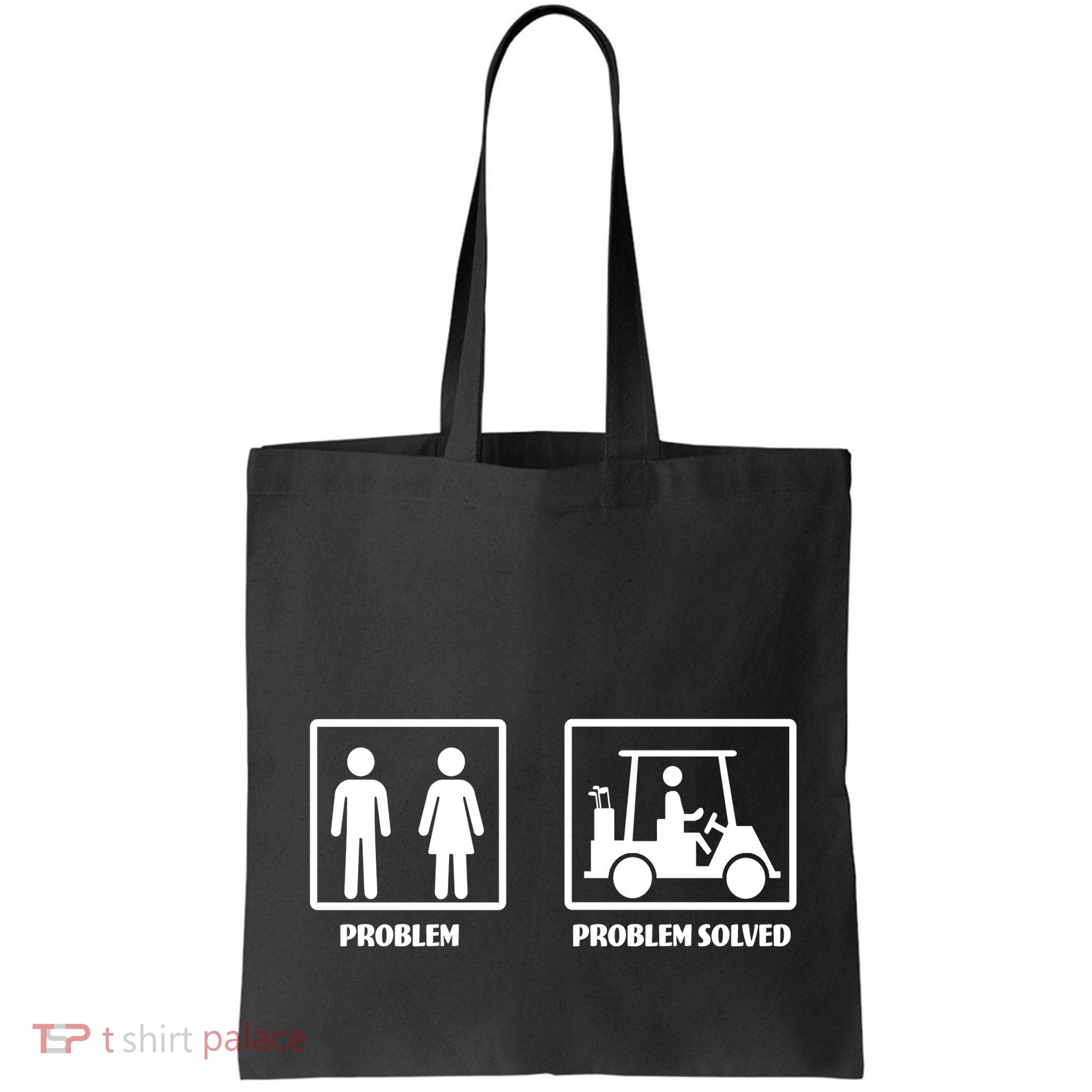 Problem Solved Golf Wife Funny Bag