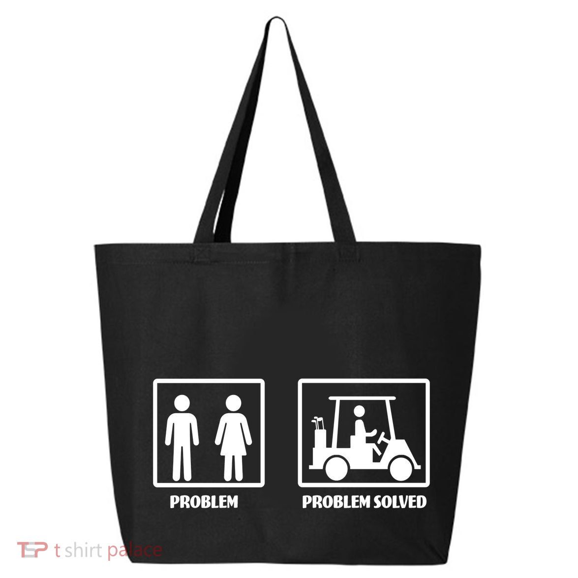 Problem Solved Golf Wife Funny 25L Jumbo Tote