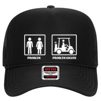 Problem Solved Golf Wife Funny Hat