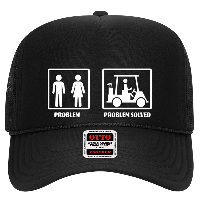 Problem Solved Golf Wife Funny Hat