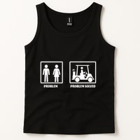 Problem Solved Golf Wife Funny Tank Top