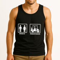 Problem Solved Golf Wife Funny Tank Top