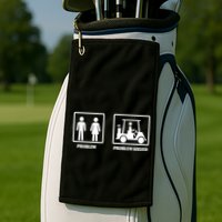 Problem Solved Golf Wife Funny Golf Towel