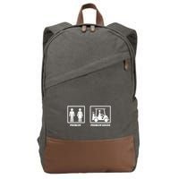 Problem Solved Golf Wife Funny Cotton Canvas Backpack