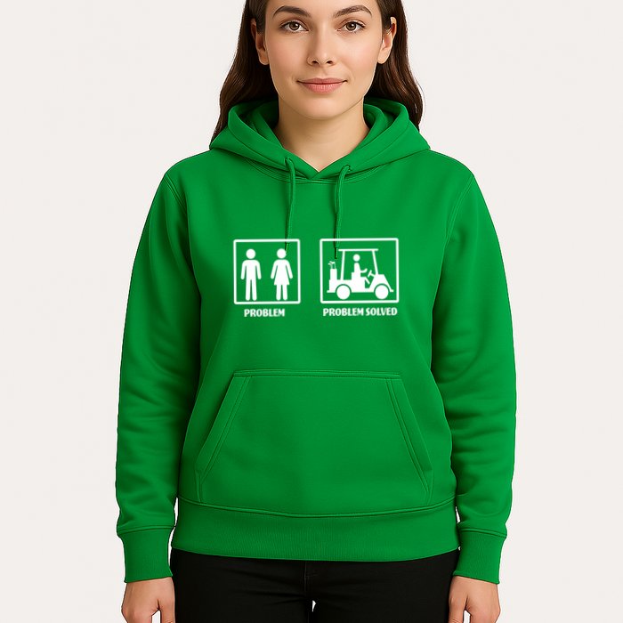 Problem Solved Golf Wife Funny Hoodie