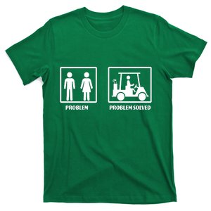 Problem Solved Golf Wife Funny T-Shirt