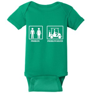 Problem Solved Golf Wife Funny Baby Bodysuit