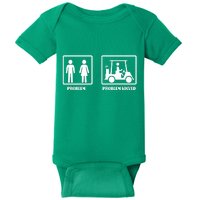 Problem Solved Golf Wife Funny Baby Bodysuit