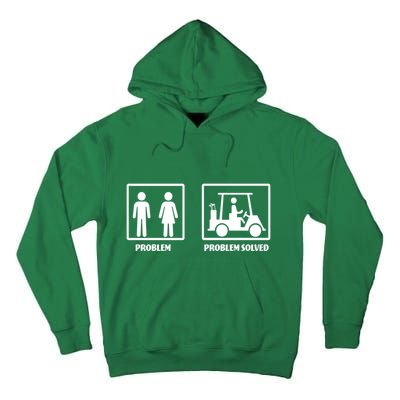 Problem Solved Golf Wife Funny Tall Hoodie