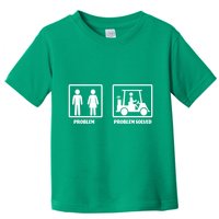 Problem Solved Golf Wife Funny Toddler T-Shirt