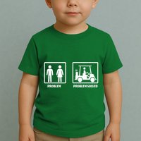 Problem Solved Golf Wife Funny Toddler T-Shirt