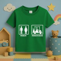 Problem Solved Golf Wife Funny Toddler T-Shirt
