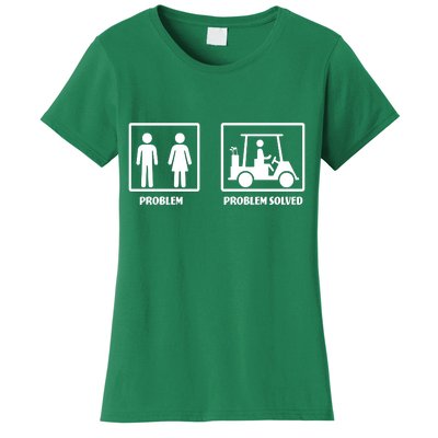 Problem Solved Golf Wife Funny Women's T-Shirt