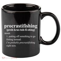 Procrastifishing Definition 11oz C Handle Ceramic Mug
