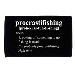 Procrastifishing Definition Microfiber Hand Towel