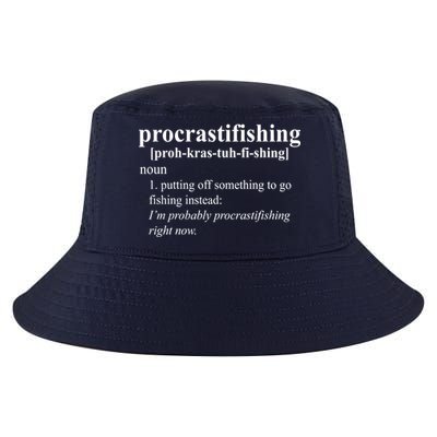 Procrastifishing Definition Cool Comfort Performance Bucket Hat